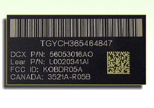 Marking of electronic components